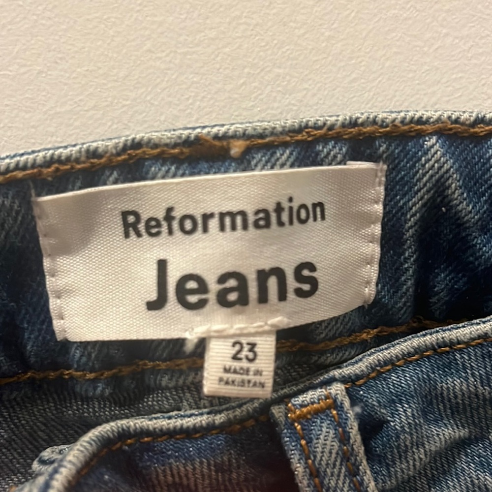 Liza ultra high rise straight jeans- Reformation
